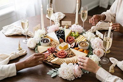 Bridal event grazing board